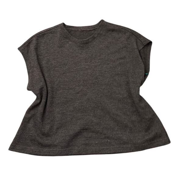 Thick Brown Oversized Sleeveless Knit Sweater Vest - Picture 3 of 5